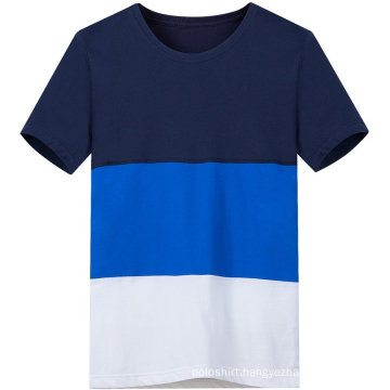 Men′s Casual Customized Three Color Contrast T Shirt